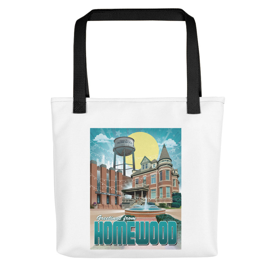 Greetings from Homewood small Tote bag