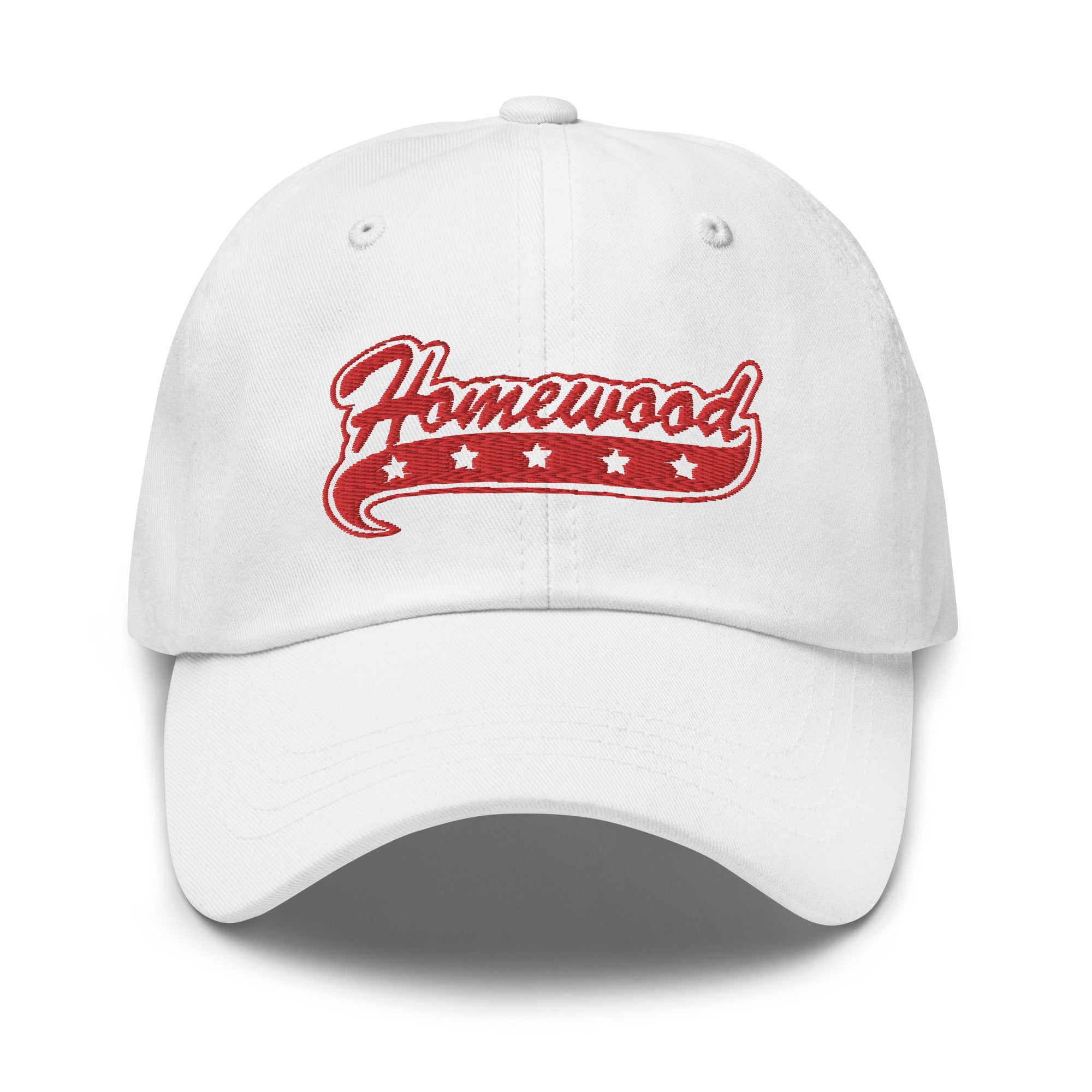 Homewood Swoosh Stars White Dad hat