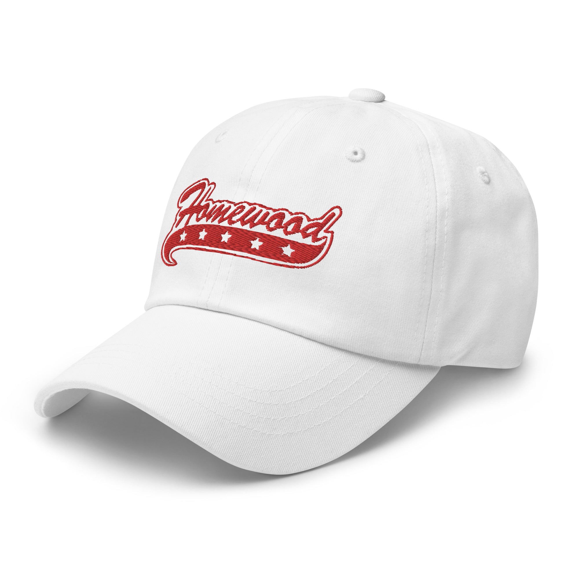 Homewood Swoosh Stars White Dad hat