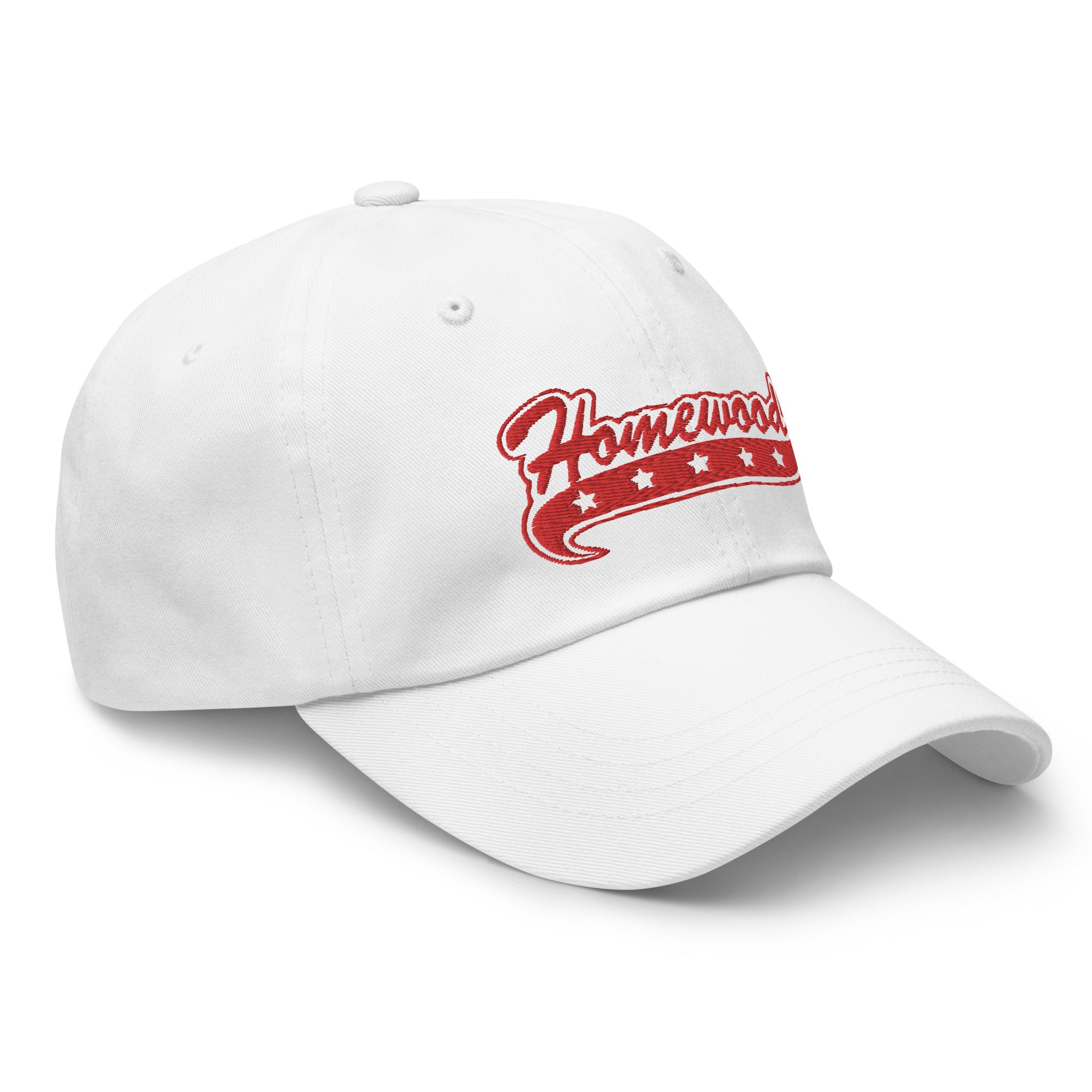 Homewood Swoosh Stars White Dad hat