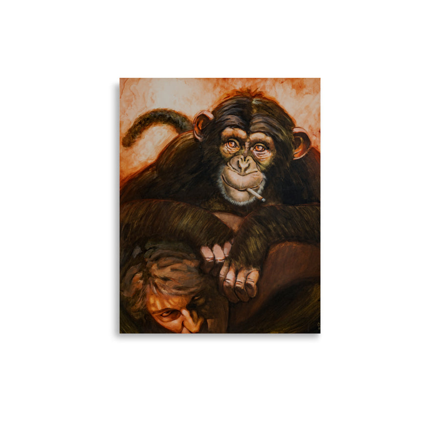 Monkey on my Back Matte Poster