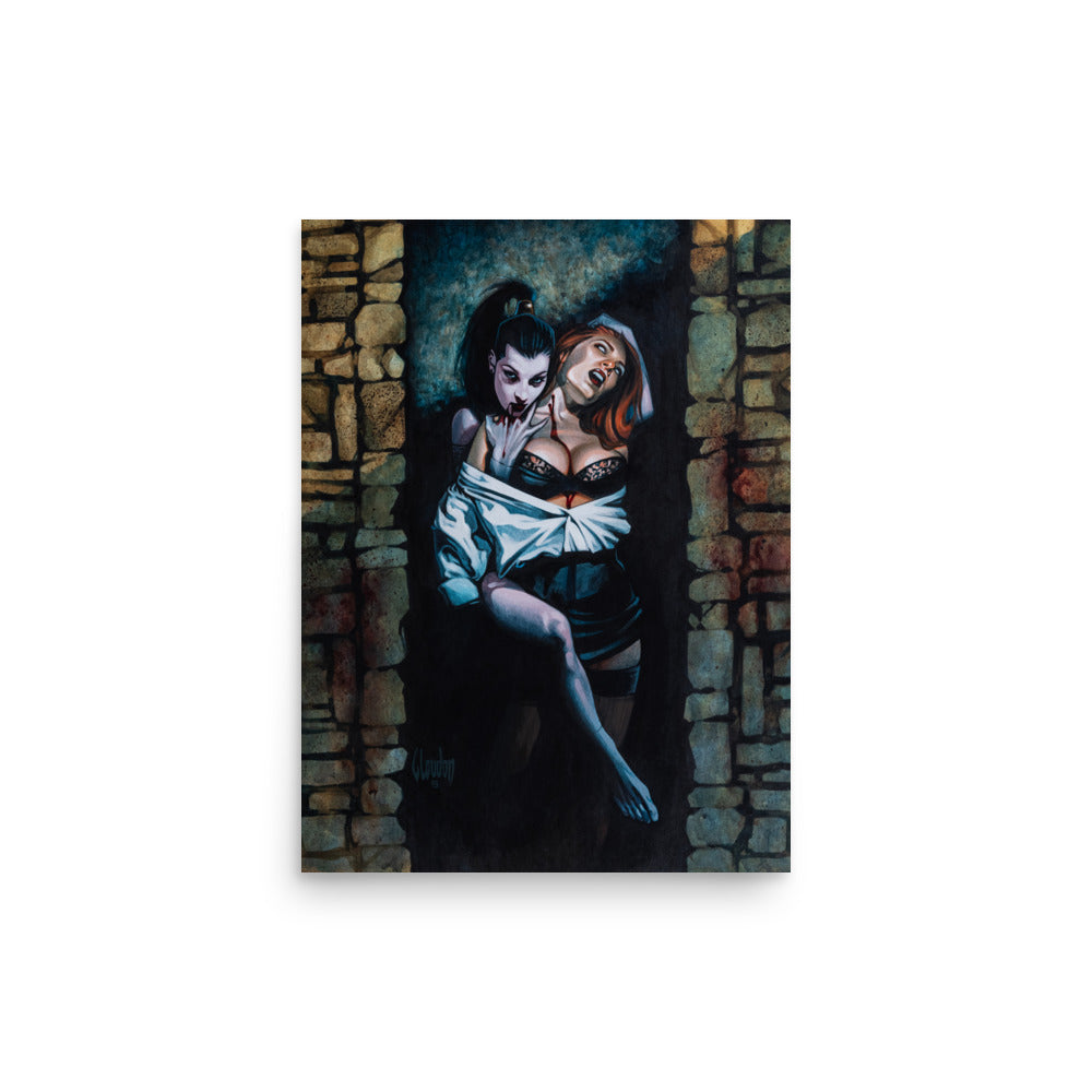 Crimson Embrace 1669 Matte Poster