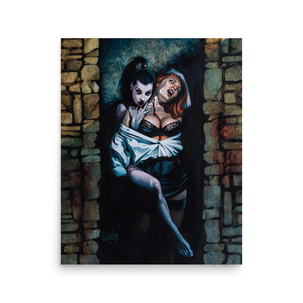 Crimson Embrace 1669 Matte Poster