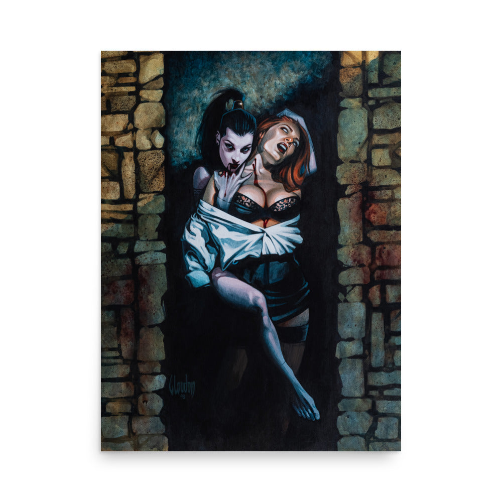 Crimson Embrace 1669 Matte Poster