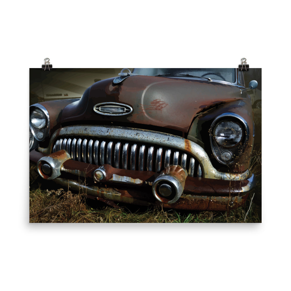 Vintage Car Matte Poster 7155