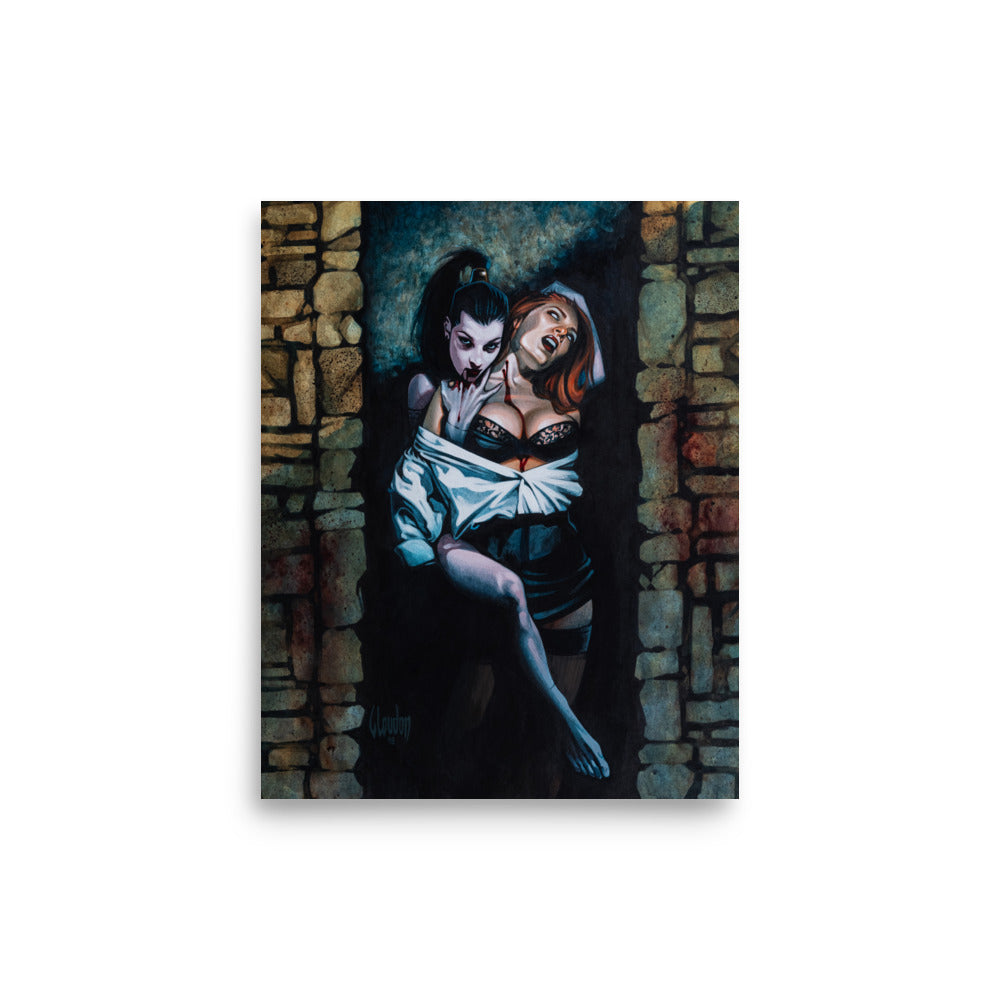 Crimson Embrace 1669 Matte Poster