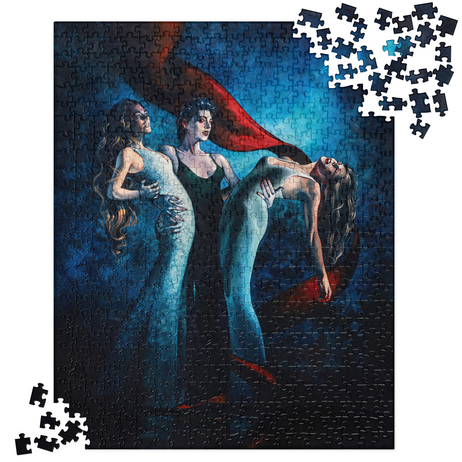 Vampire with Two Victims 1696 Jigsaw Puzzle