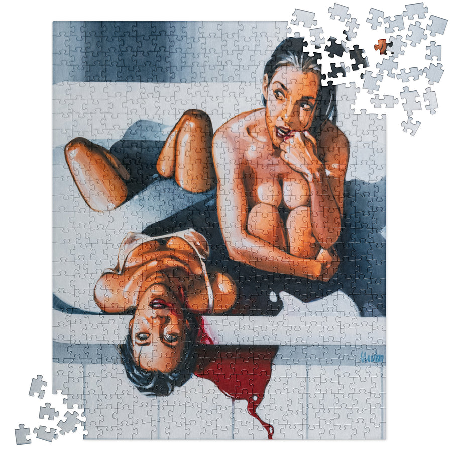 Vampire in Tub 1660 Jigsaw Puzzle