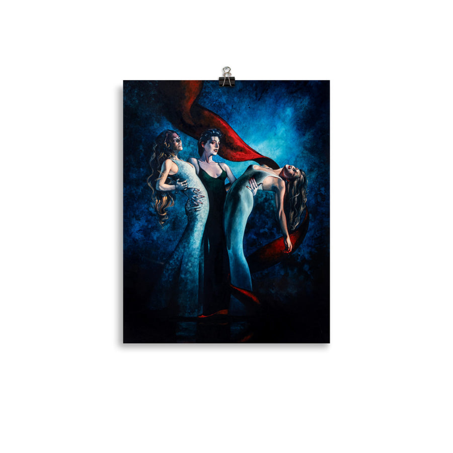 Vampire with Two Victims 1696 Luster Poster
