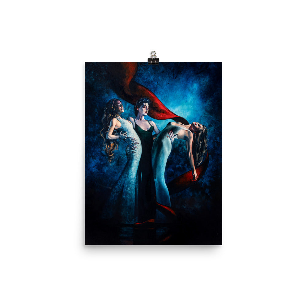 Vampire with Two Victims 1696 Luster Poster