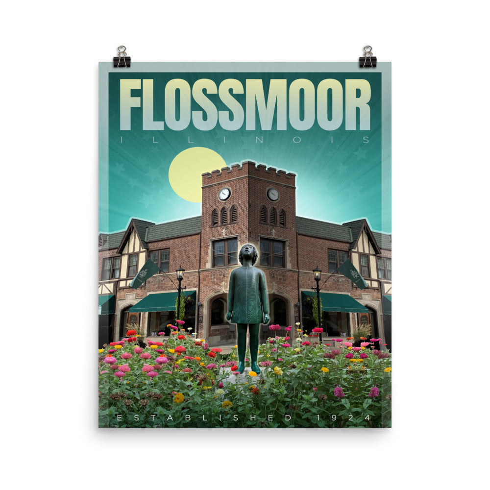 Flossmoor Luster Poster Style B