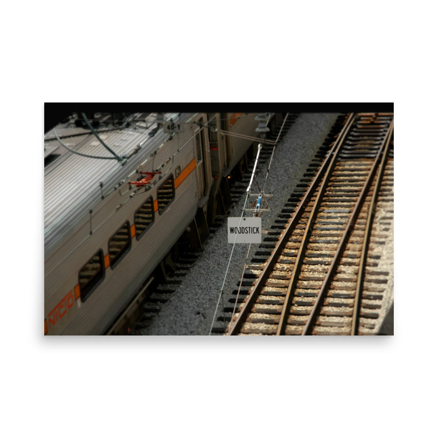 Chicago Trains 9105 Luster Poster