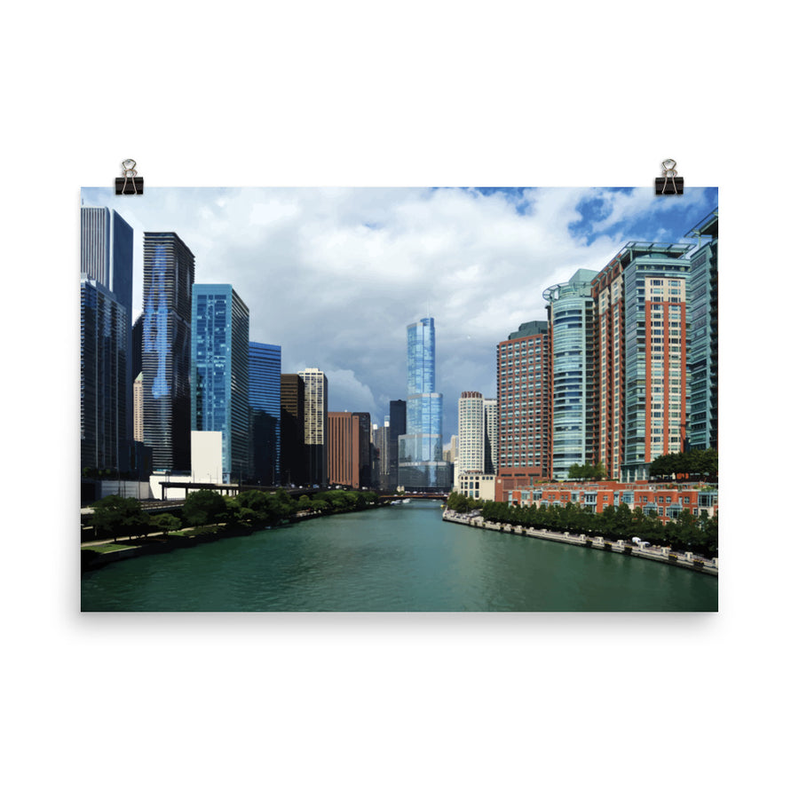 Chicago Scenic Luster Poster 0341