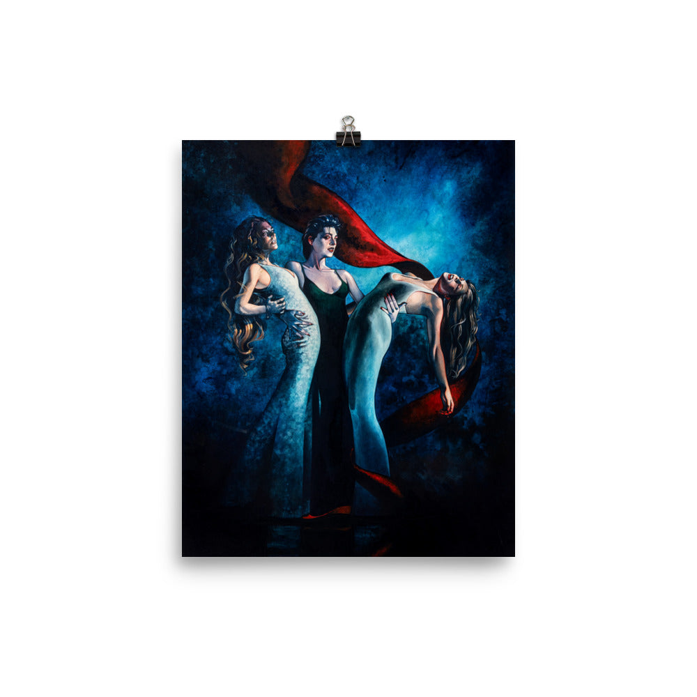 Vampire with Two Victims 1696 Luster Poster