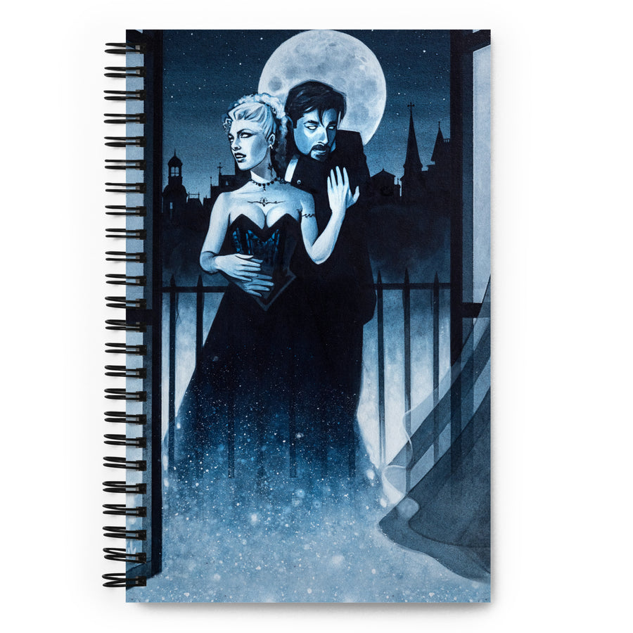 Vampire Couple Doorway 3069 Spiral Notebook