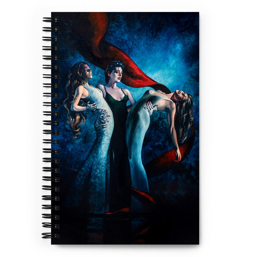 Vampire with Two Victims 1696 Spiral Notebook
