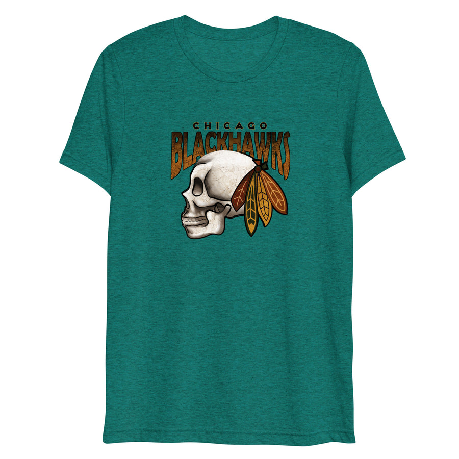 Blackhawks Skull Short sleeve t-shirt