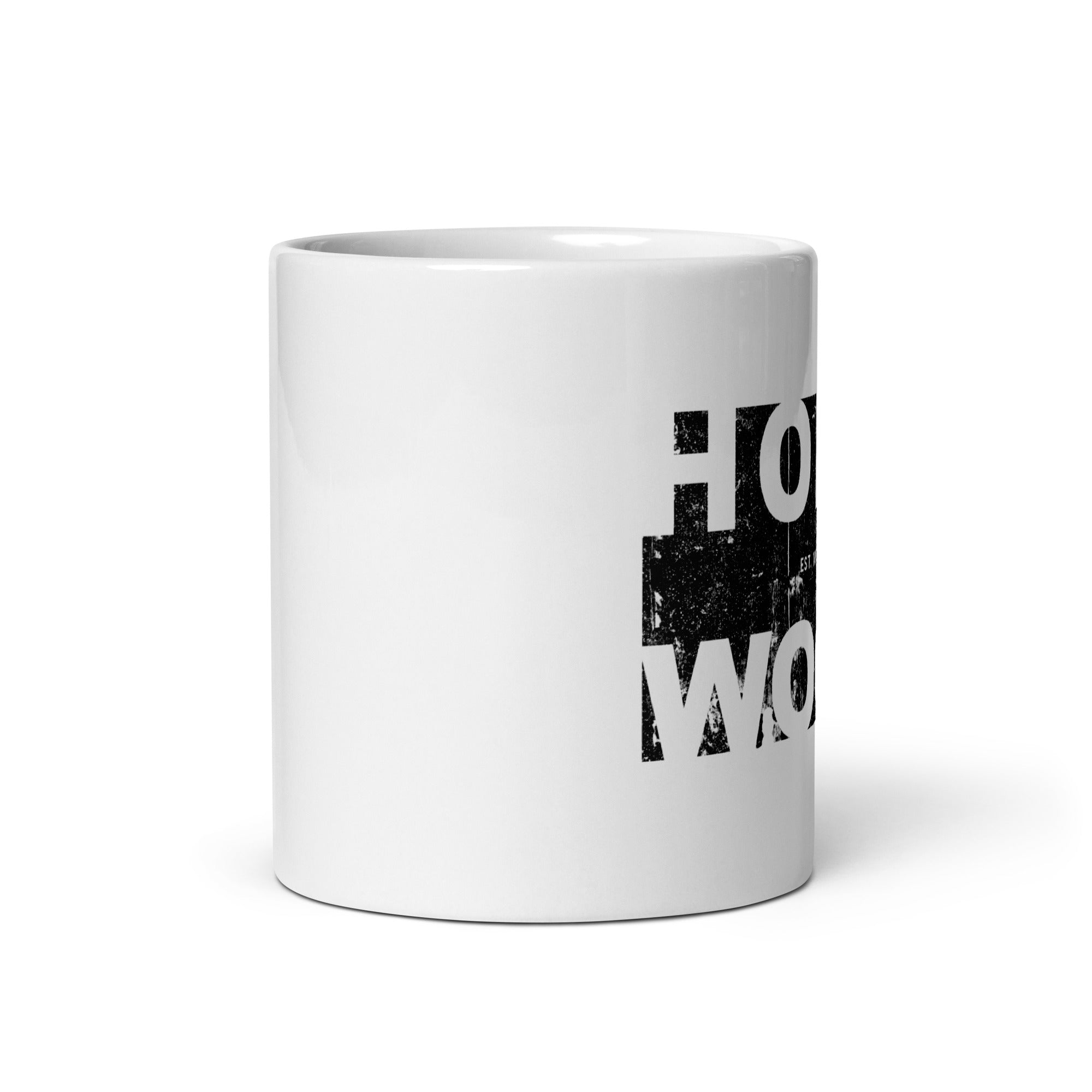 Homewood Pride Block White glossy mug