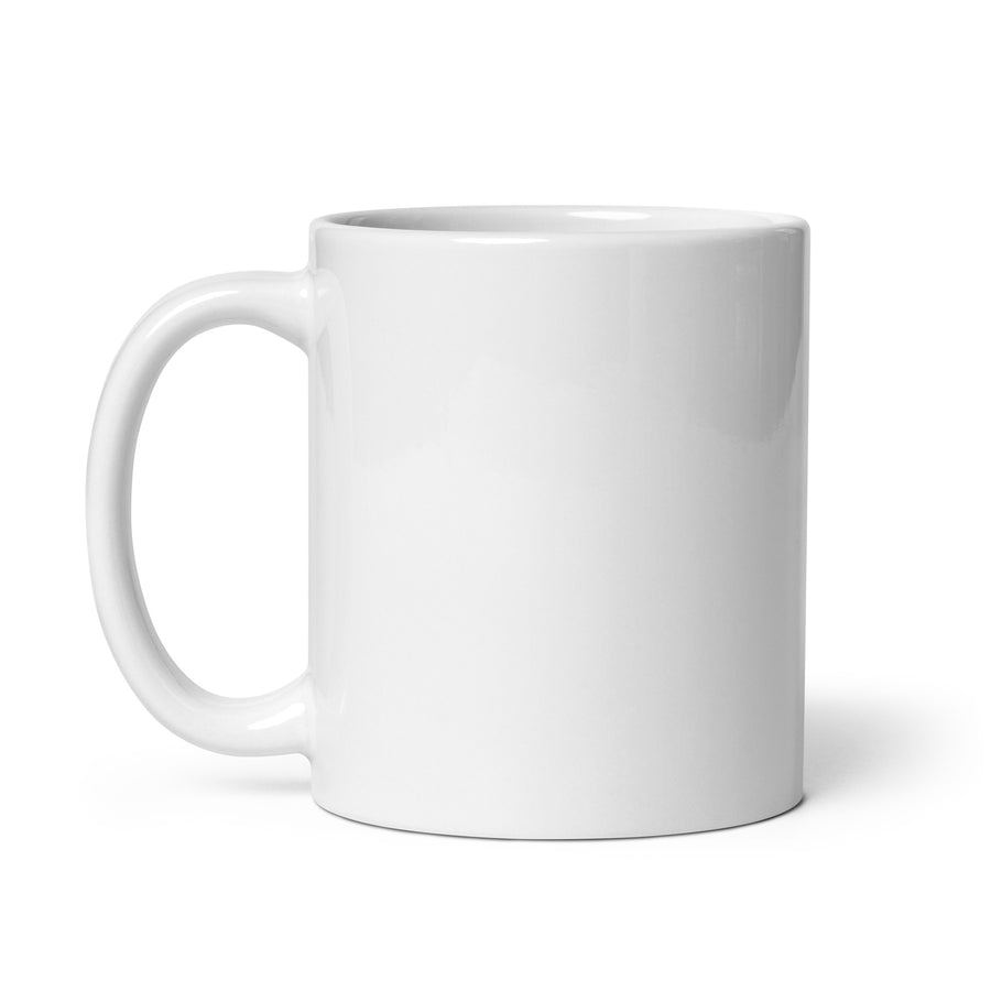 Blackhawks Logo 2 White glossy mug
