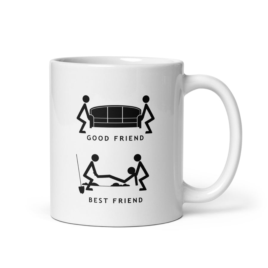 Best Friend White glossy mug