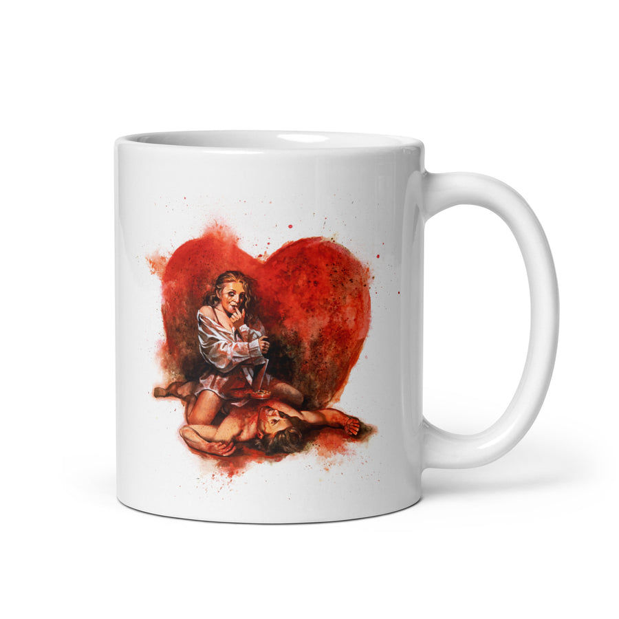 Valentines Day White glossy mug