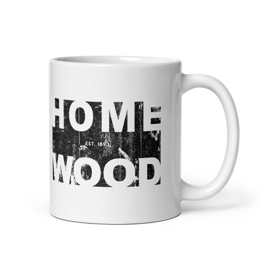 Homewood Pride Block White glossy mug