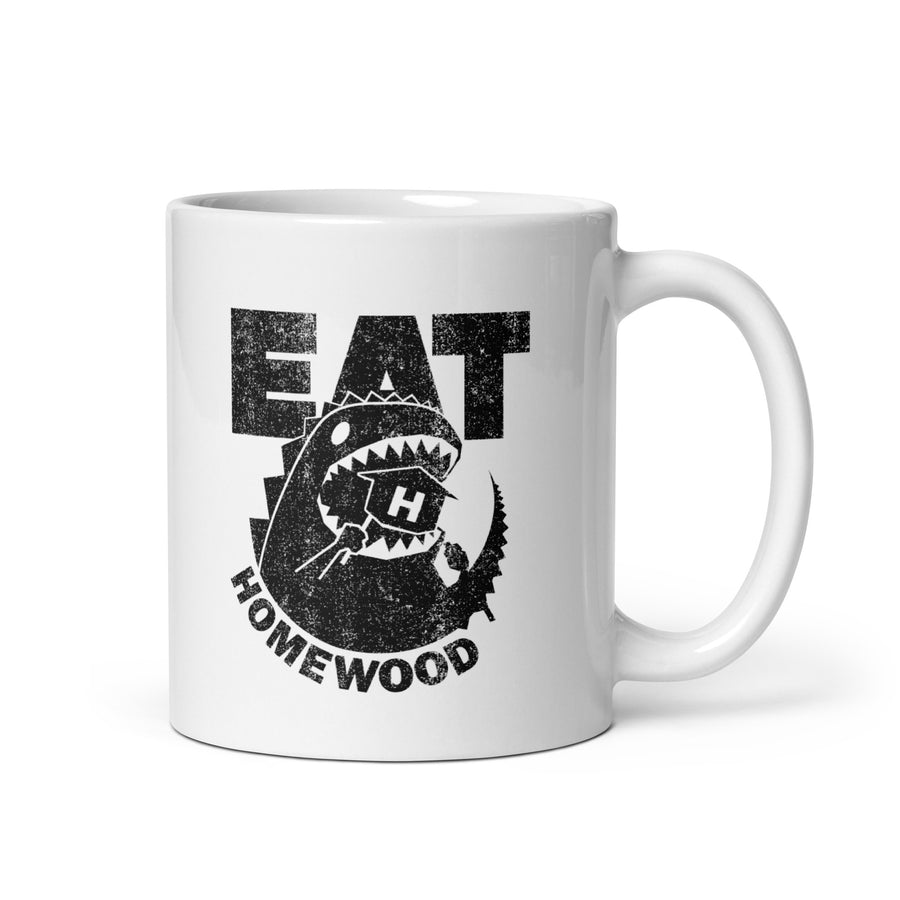 Eat Homewood 2 White glossy mug