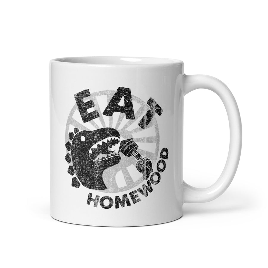 Eat Homewood 1 White glossy mug