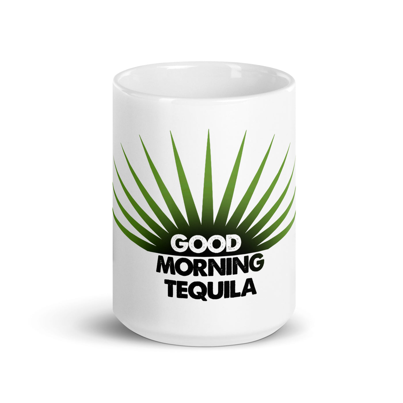 Good Morning Tequila White glossy mug