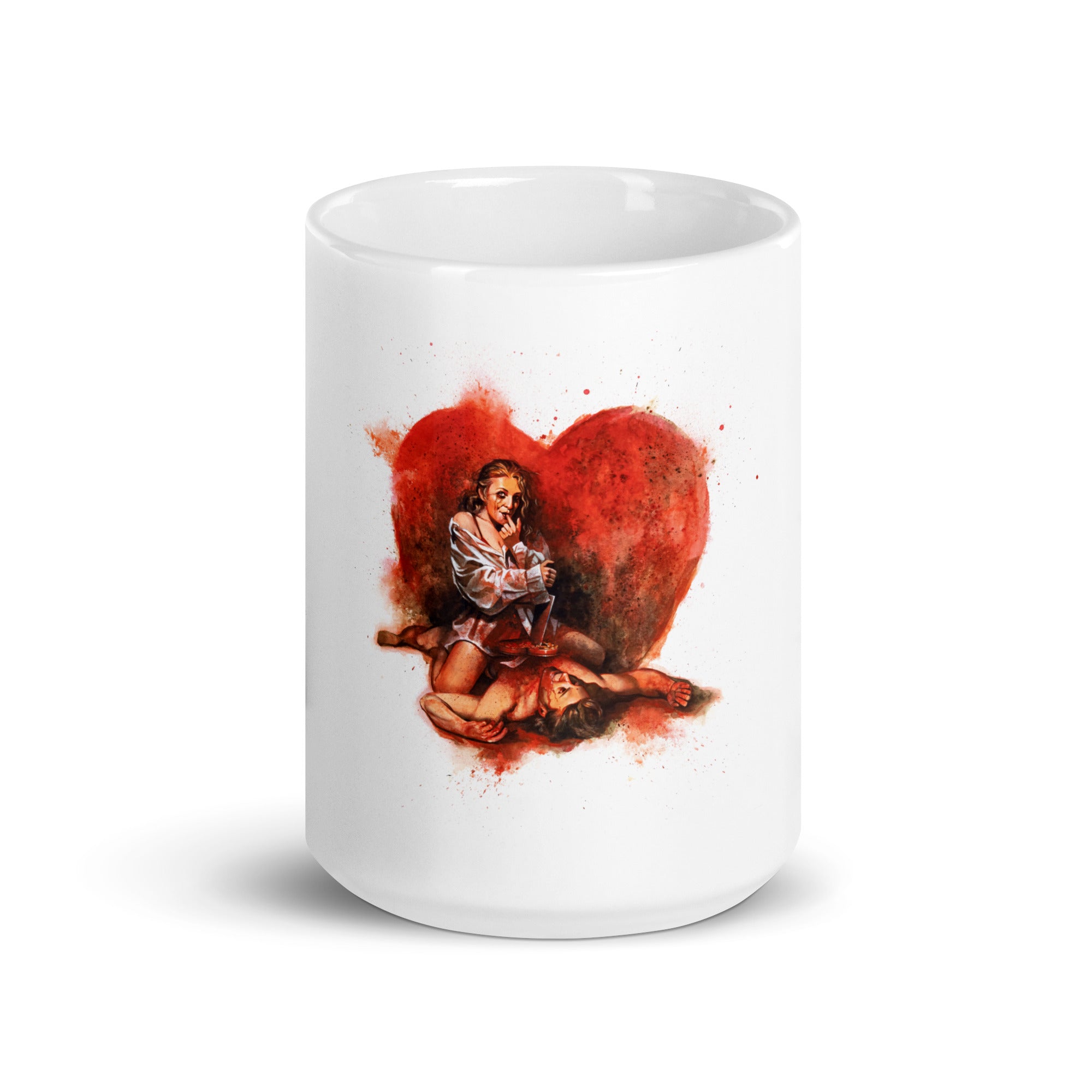 Valentines Day White glossy mug