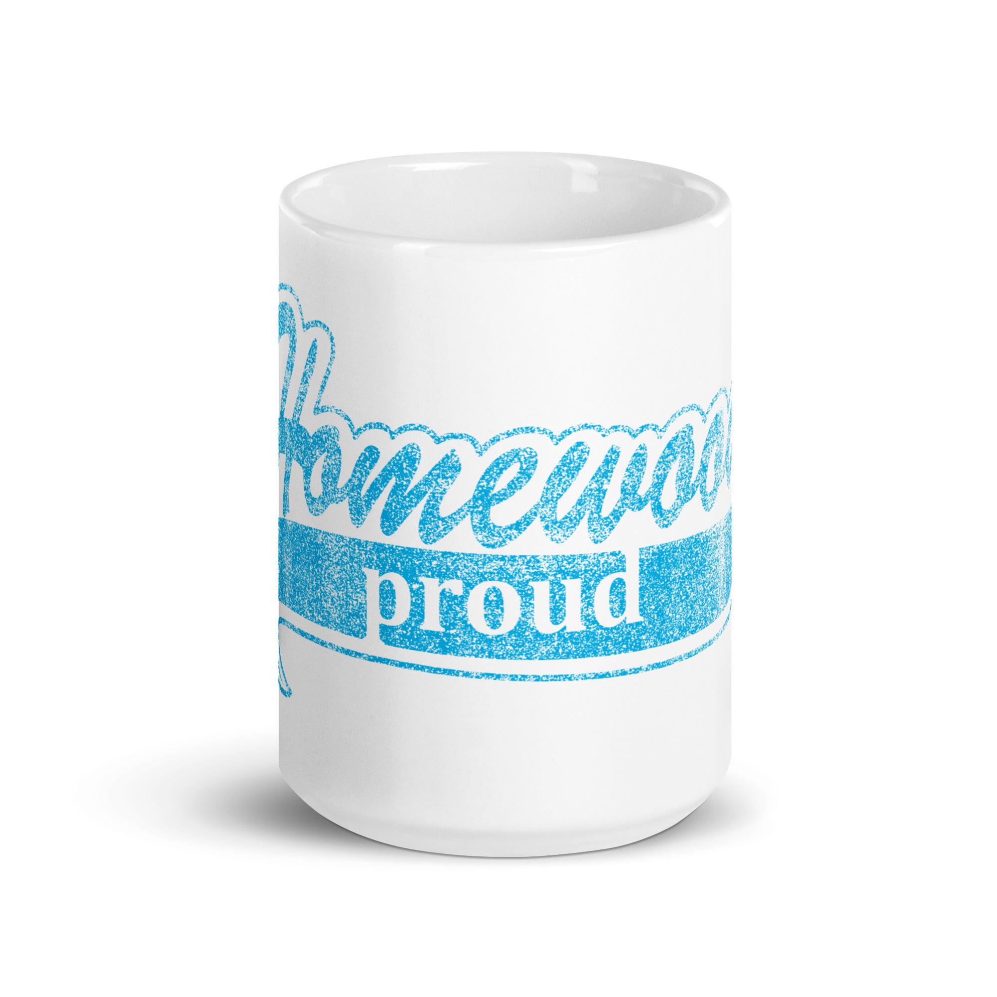 Homewood Proud Blue White glossy mug