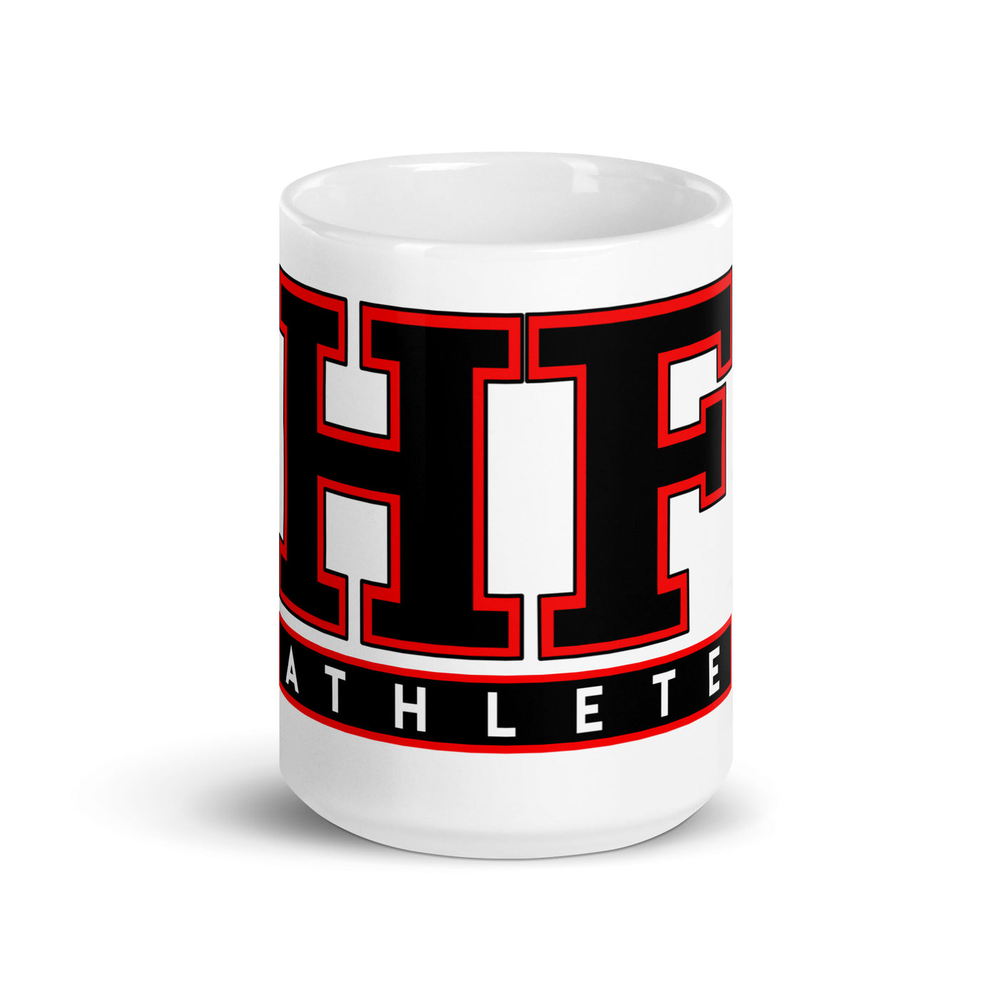 HF Athlete White glossy mug