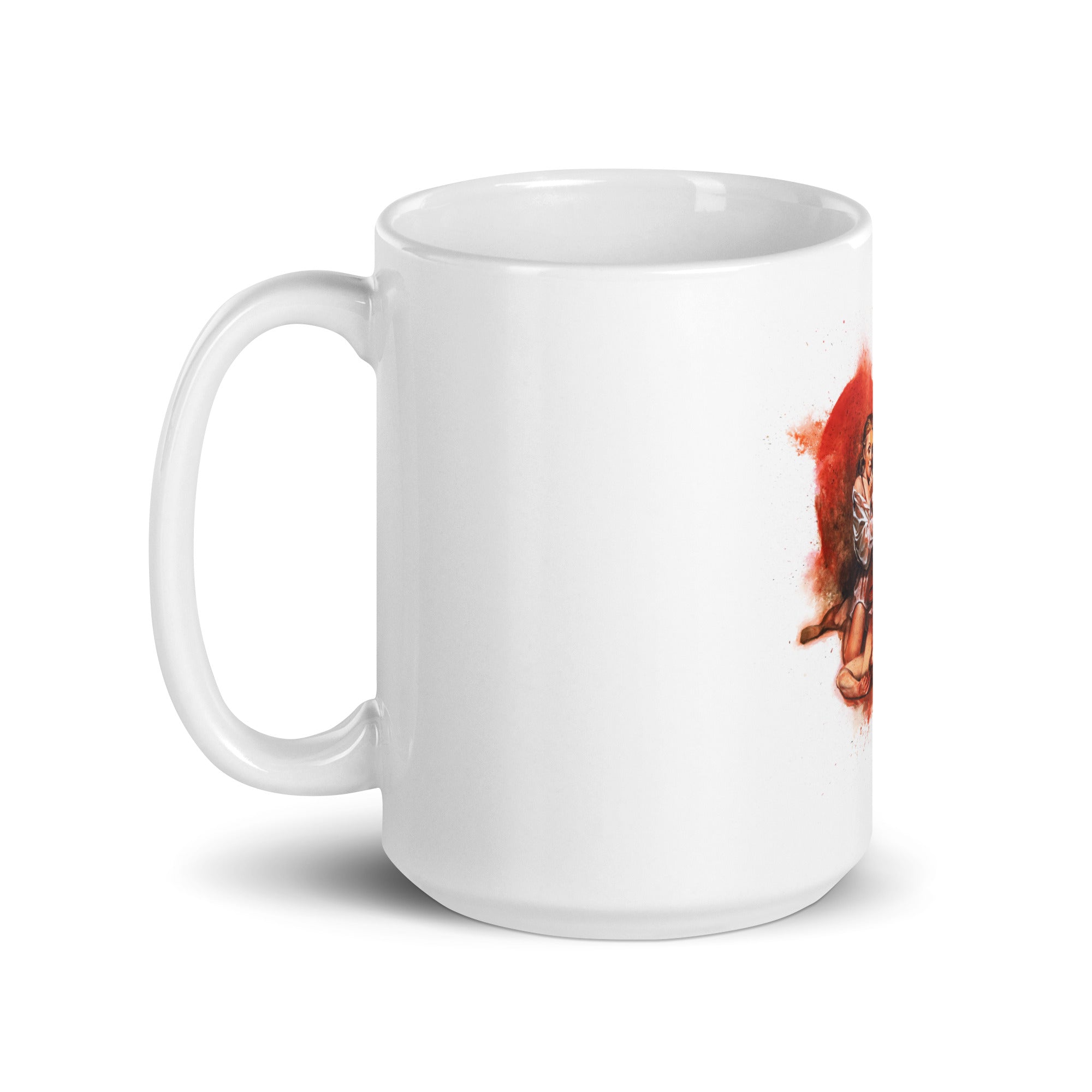 Valentines Day White glossy mug