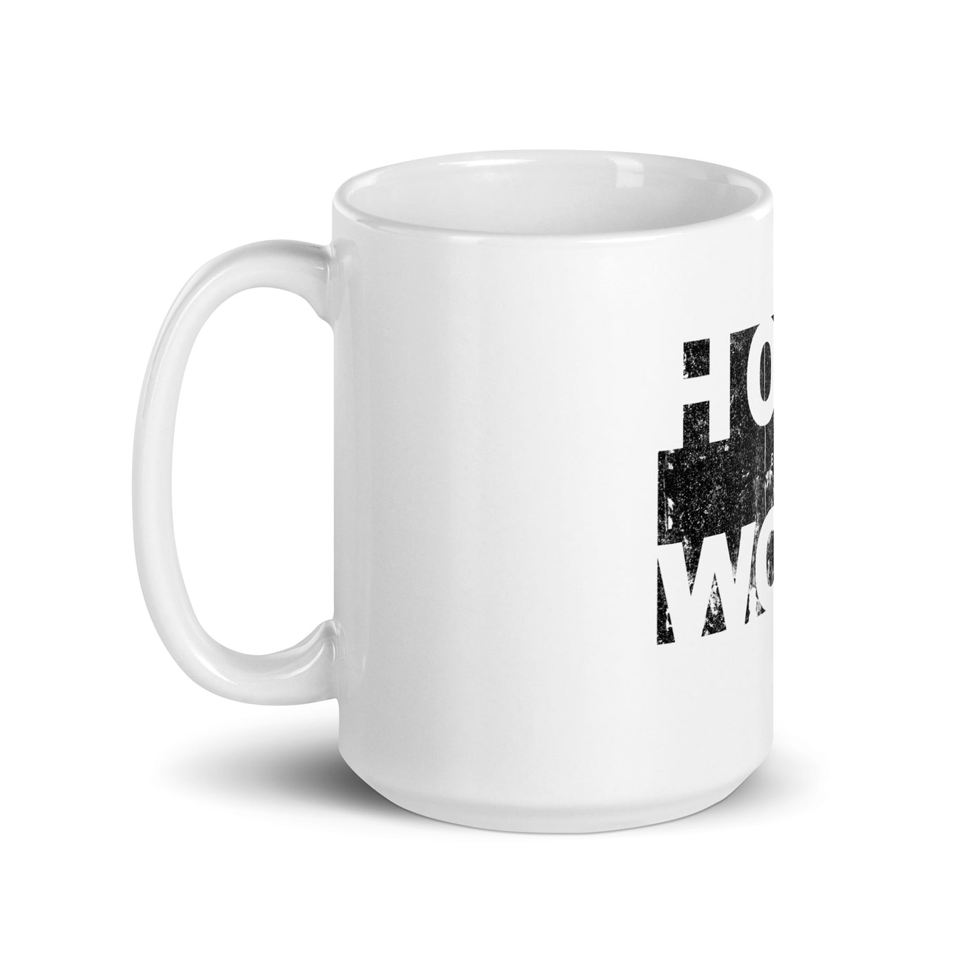 Homewood Pride Block White glossy mug