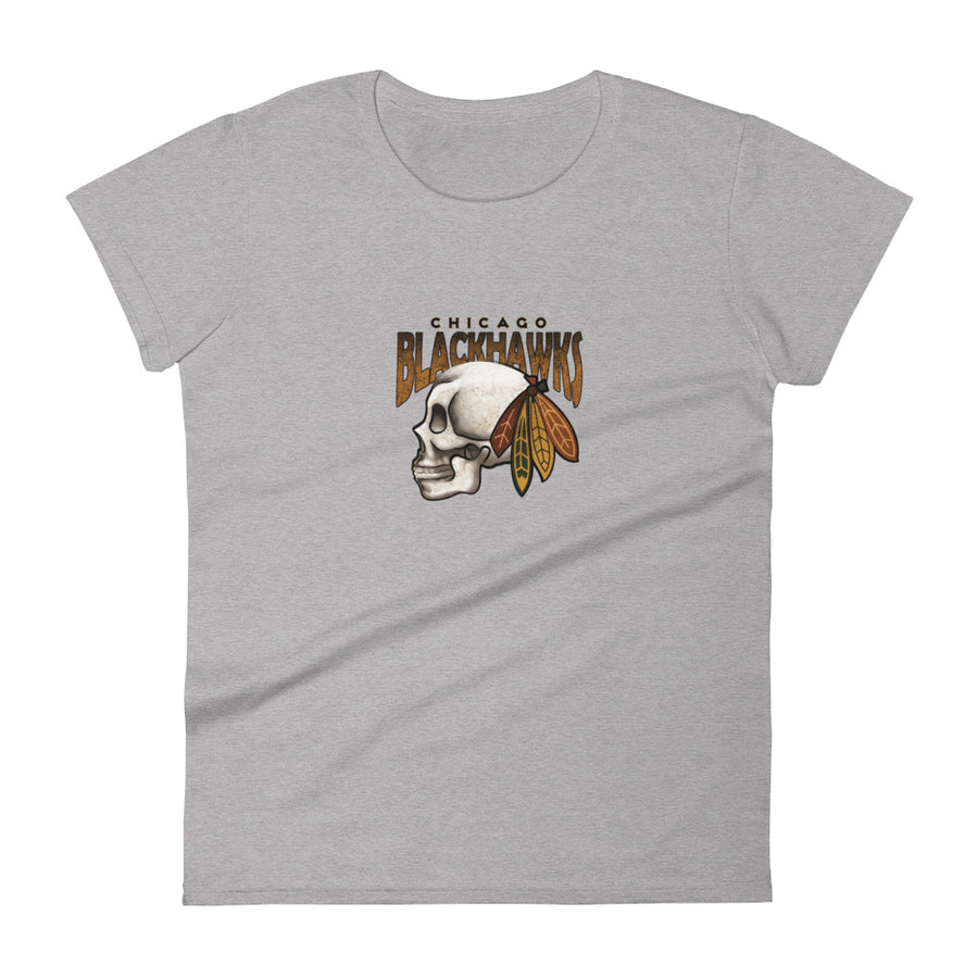 Blackhawks Skull Women's short sleeve t-shirt